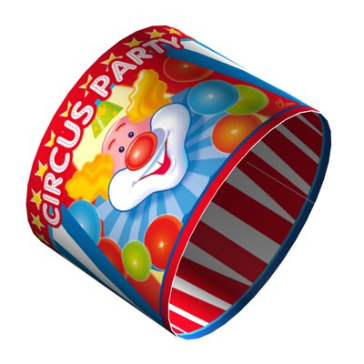 4 Ronds de serviette Decopop Circus Party ! 