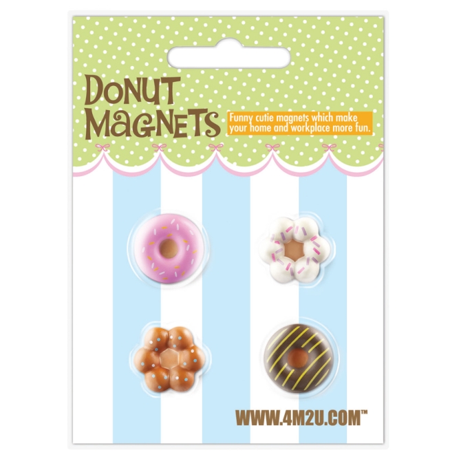 4 minis magnets Donuts 