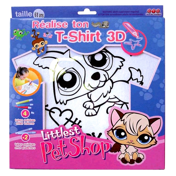 T-shirt  customiser Littlest  Petshop 