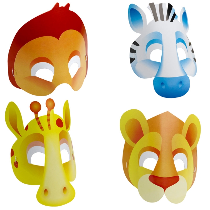 8 masques safari 
