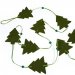 Chanette sapins feutrine verte. n1
