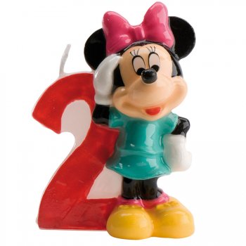  Bougie  minnie 2  ans  pour l anniversaire  de votre enfant 