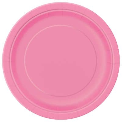 8 Assiettes Rose 