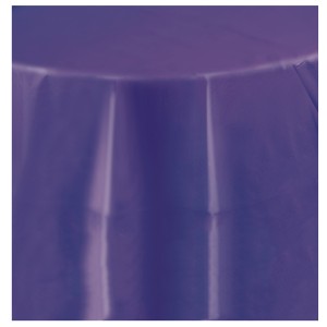 Nappe Ronde Unie Violet - Plastique
