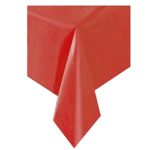 Nappe Unie Rouge - Plastique