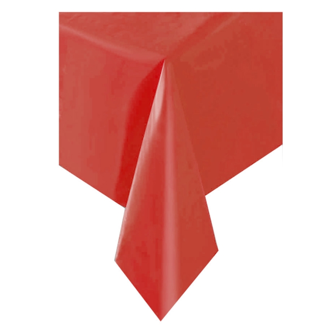 Nappe Unie Rouge - Plastique 