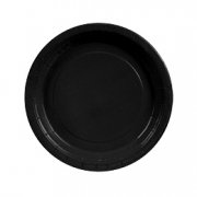 8 Assiettes Noir
