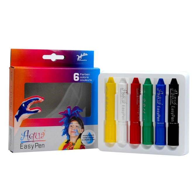 6 Crayons Aqua 