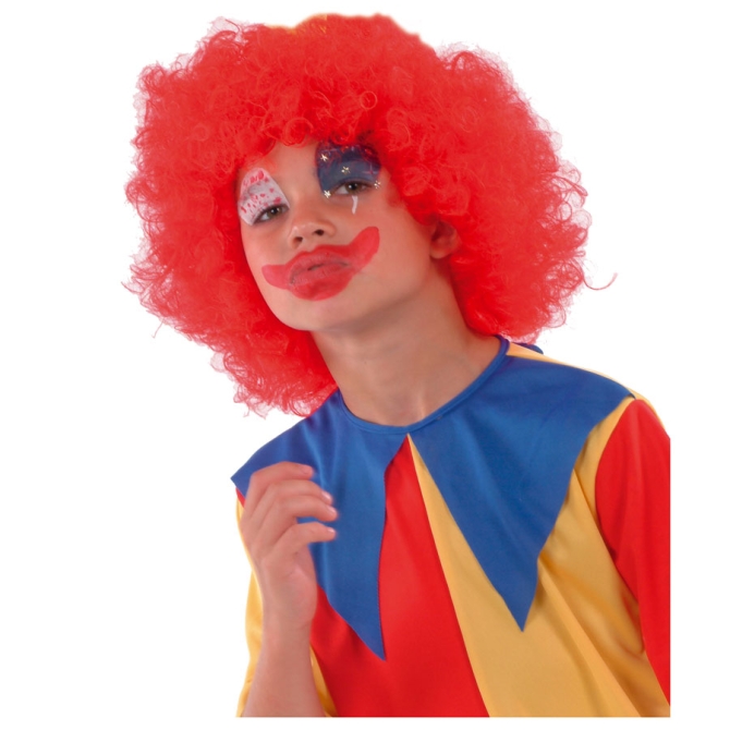 Perruque de clown rouge 
