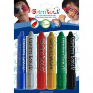 6 Crayons à maquillage - Couleurs Primaires