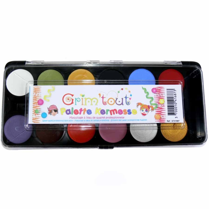 Coffret Maquillage Kermesse 12 Couleurs 