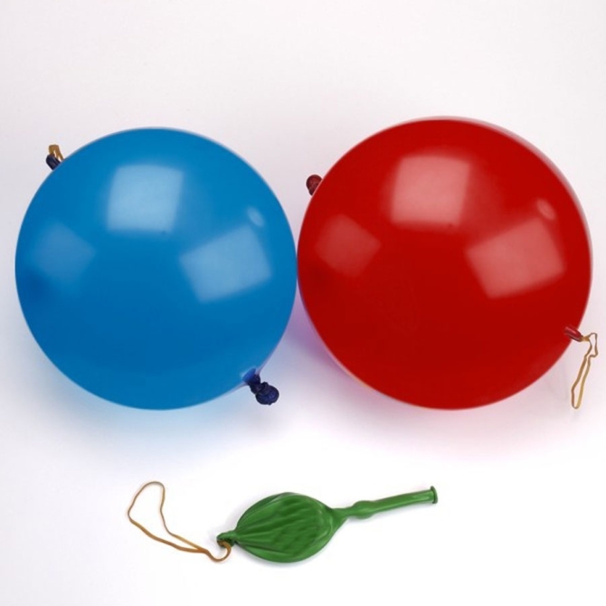 3 Ballons Punchball Rouge / Bleu / Jaune 