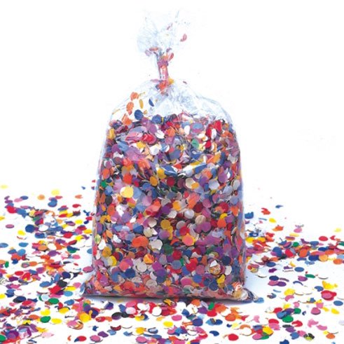 Sac de 1kg de Confettis Multicolores Traditionnels 