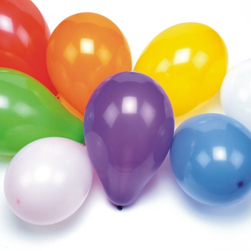 100 Ballons assortis 28 cm 