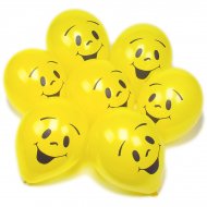 10 ballons smiley