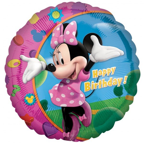 Ballon Hlium Minnie Happy Birthday 