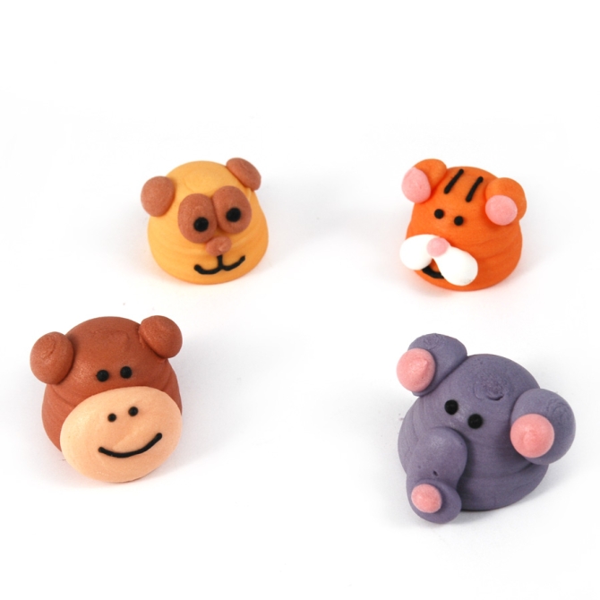 Ttes d animaux de la jungle en 3D 