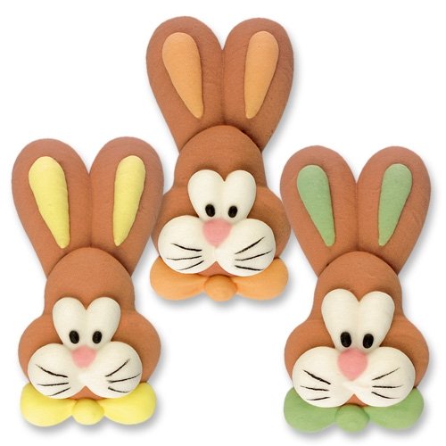 4 ttes de lapins en sucre 