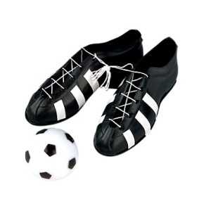 Chaussures et ballon de foot