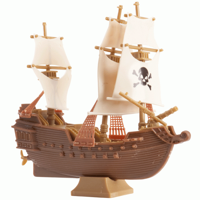 Bateau pirate pour gteau 