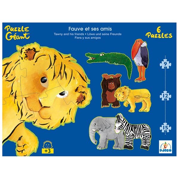Puzzles Gants - Fauve et ses amis 