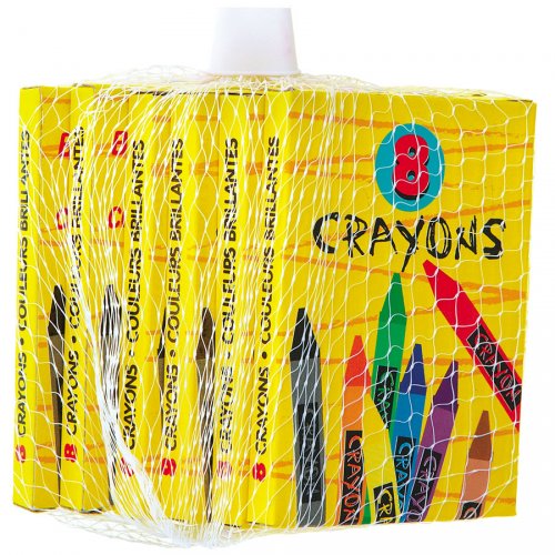 6 boites de 8 crayons gras 