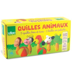 5 baby quilles animaux. n1