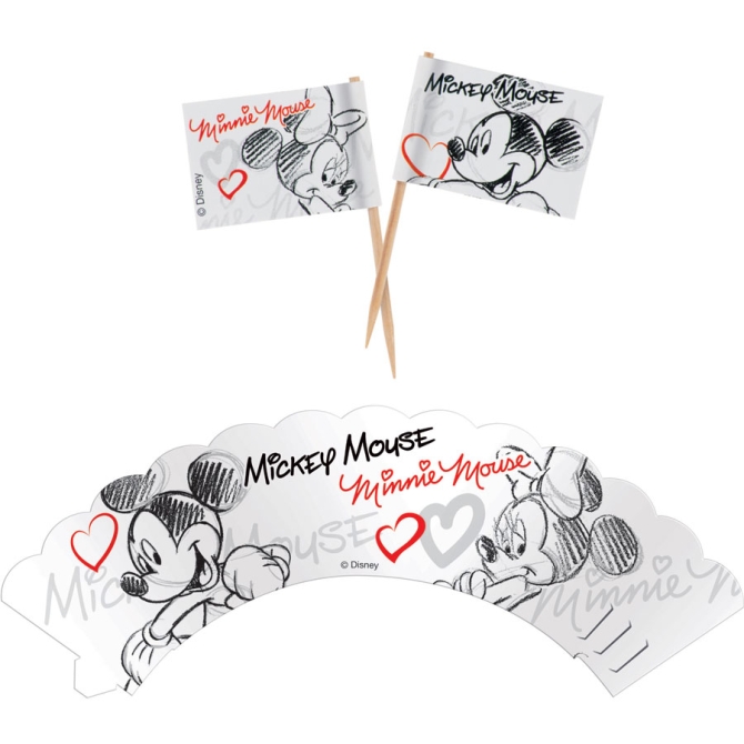 Kit 12 Wrappers et Dco Mickey et Minnie 