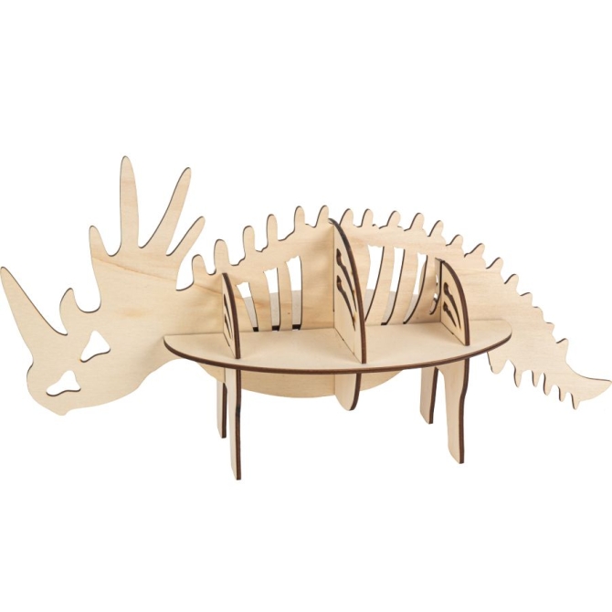 Présentoir Dinosaure 3D - Bois 