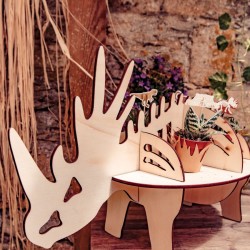 Présentoir Dinosaure 3D - Bois. n°1