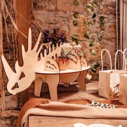 Présentoir Dinosaure 3D - Bois. n°2