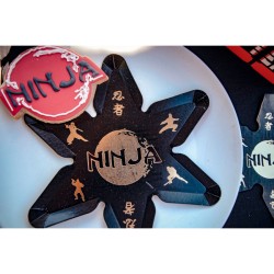 8 Assiettes Ninja Noir / Or. n°1