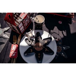 8 Assiettes Ninja Noir / Or. n°2