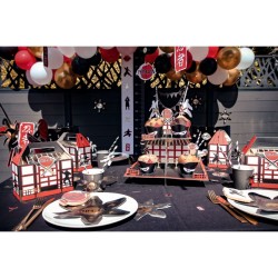 8 Assiettes Ninja Noir / Or. n°4