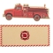 4 Invitations Pompier Kraft images:#0