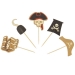 10 Cake Toppers Pirate Noir/Or. n°1