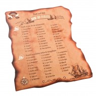 8 Cartes de jeu Nom de Pirate