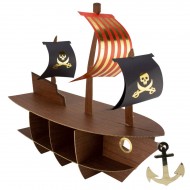 Présentoir Pirate Noir/Or