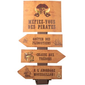 Panneau Directionnel Dcoratif Pirate