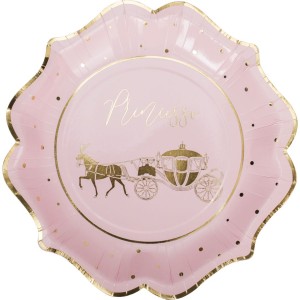 8 Assiettes Princesse Rose