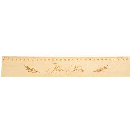 Rgle Merci Matre en bois 