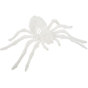 Araignée Velours Blanc Halloween