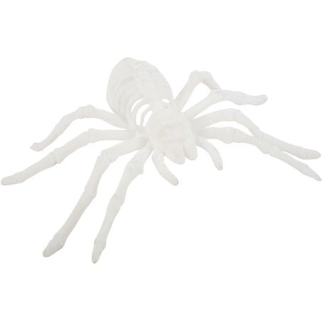 Araigne Velours Blanc Halloween 