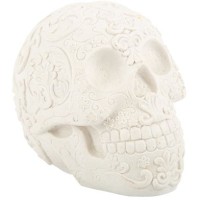 Tte de Mort Dcorative Calaveras Blanc