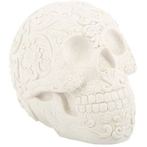 Tte de Mort Dcorative Calaveras Blanc