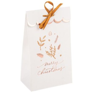 8 Botes Cadeaux Merry Christmas - Blush Rose Gold