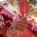 8 Botes Cadeaux Casse Noisette Bordeaux / Or Paillettes - 6 cm. n3