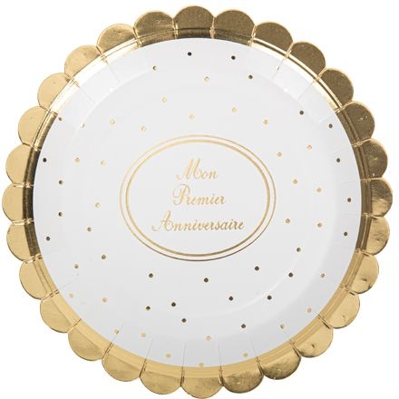 8 Assiette Mon Premier Anniversaire pour l'anniversaire de votre enfant -  Annikids