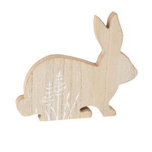 Decoration Woodie Lapin (16.5 cm) - Bois