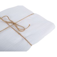 Nappe Gaze de Coton Blanche Lavable - 2,40 m